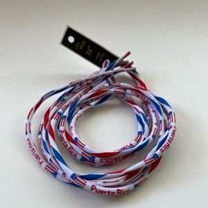 Puerto Rico Boricua flag shoelace